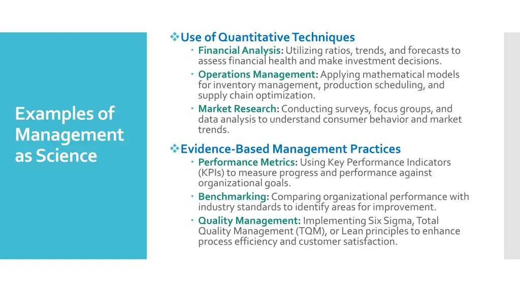 use of quantitative techniques financial analysis