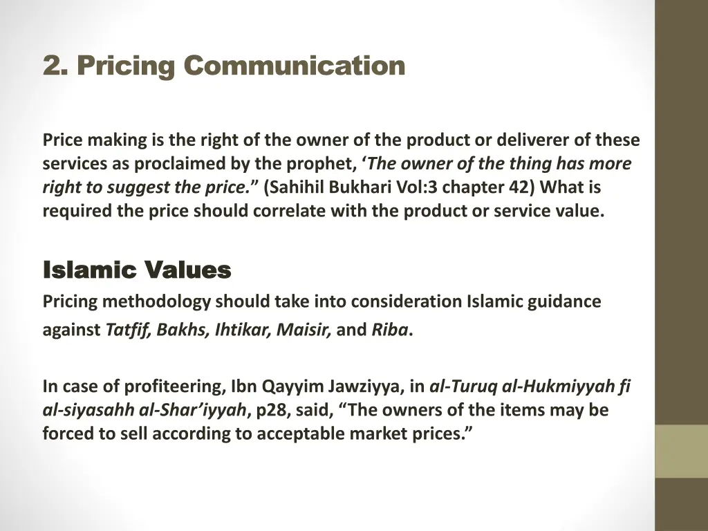 2 pricing communication