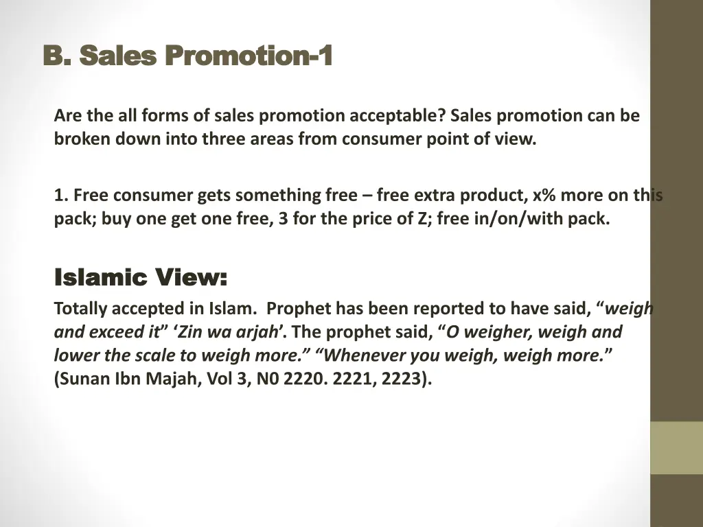 b b sales promotion sales promotion 1 1