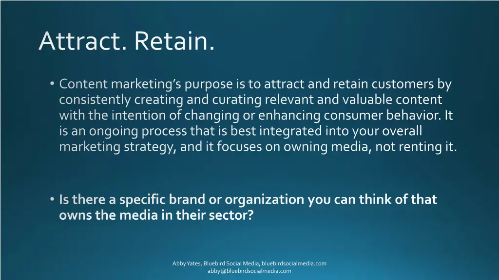 attract retain