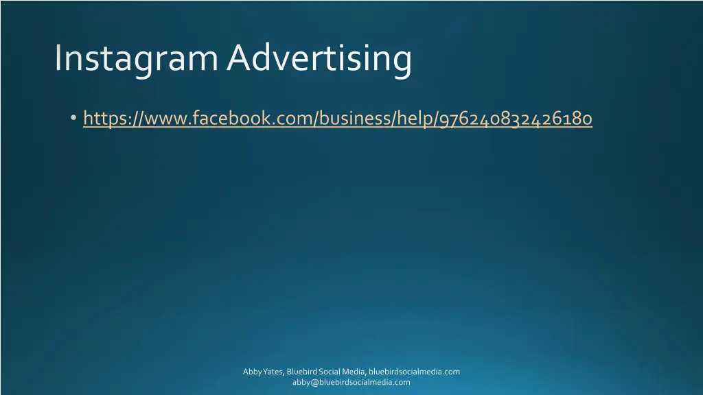 instagram advertising