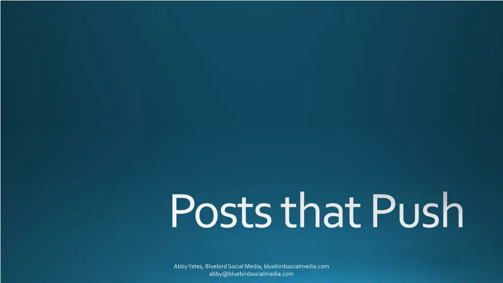 posts that push