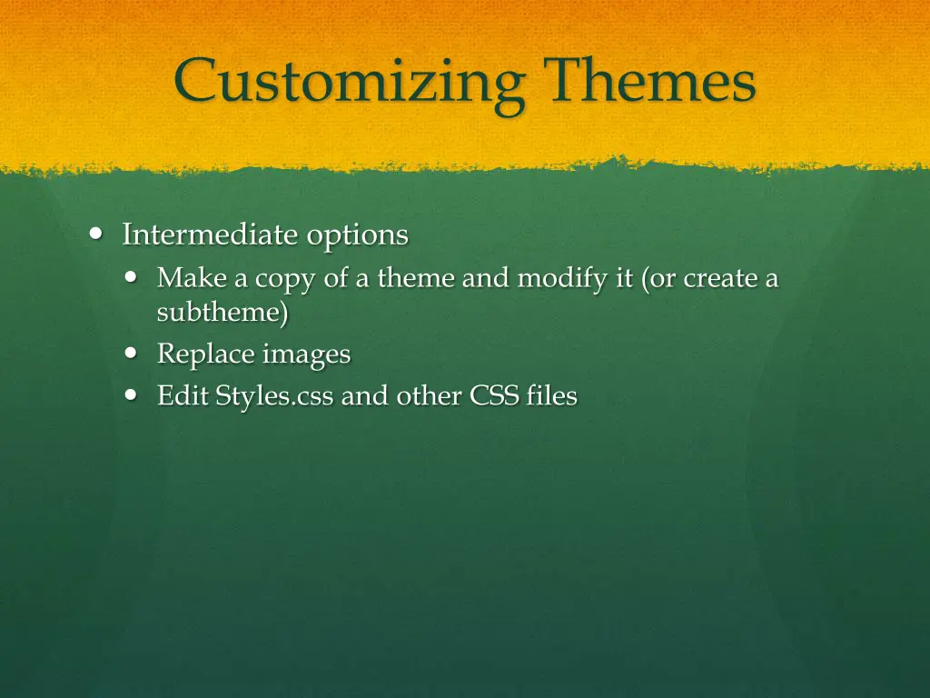 customizing themes 1