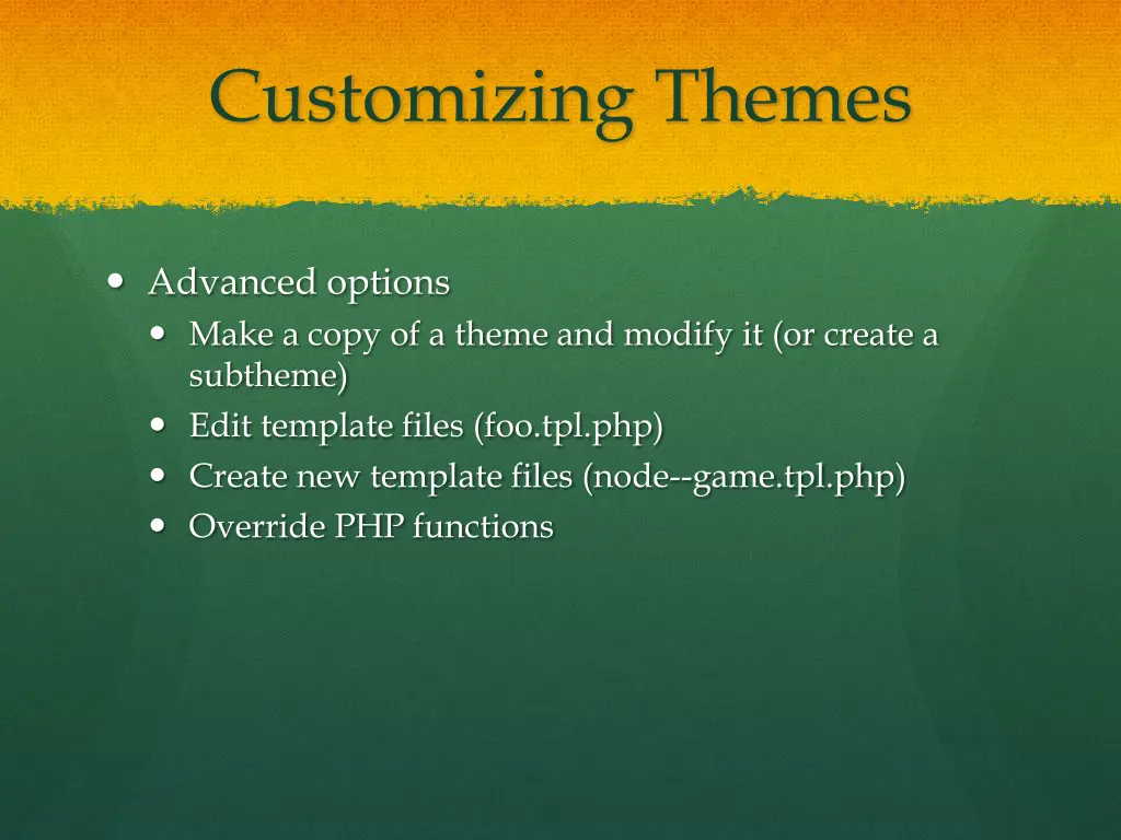 customizing themes 2