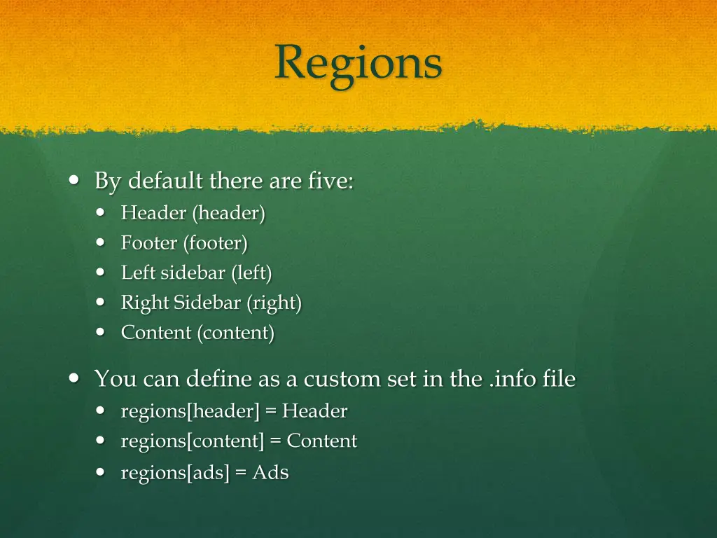 regions