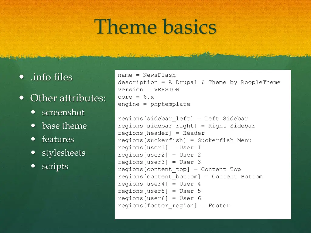 theme basics