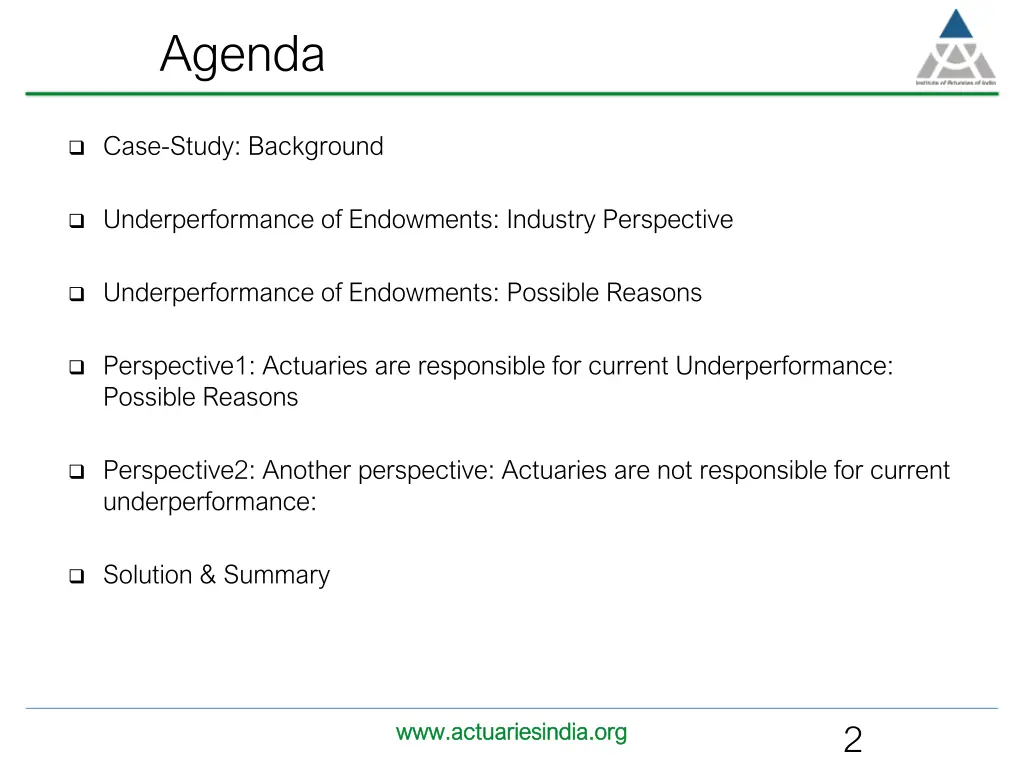 agenda