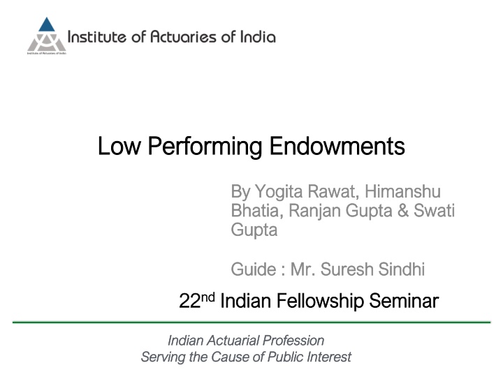 low performing endowments low performing