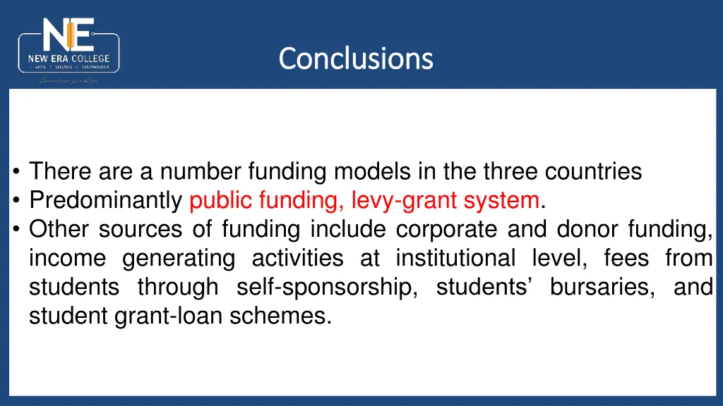 conclusions conclusions