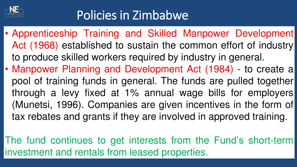 policies in zimbabwe policies in zimbabwe