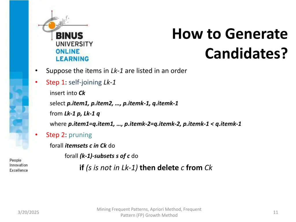 how to generate candidates