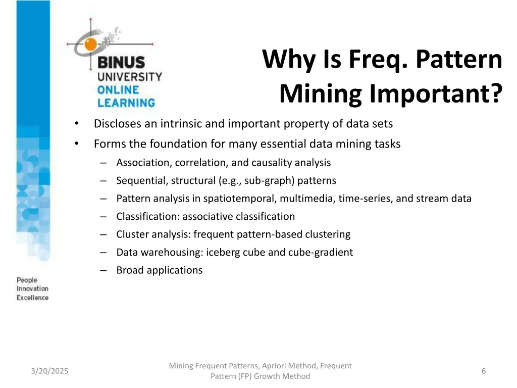 why is freq pattern mining important