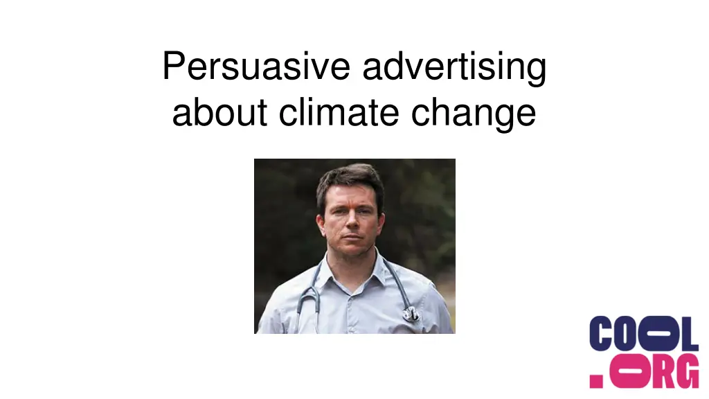 persuasive advertising about climate change