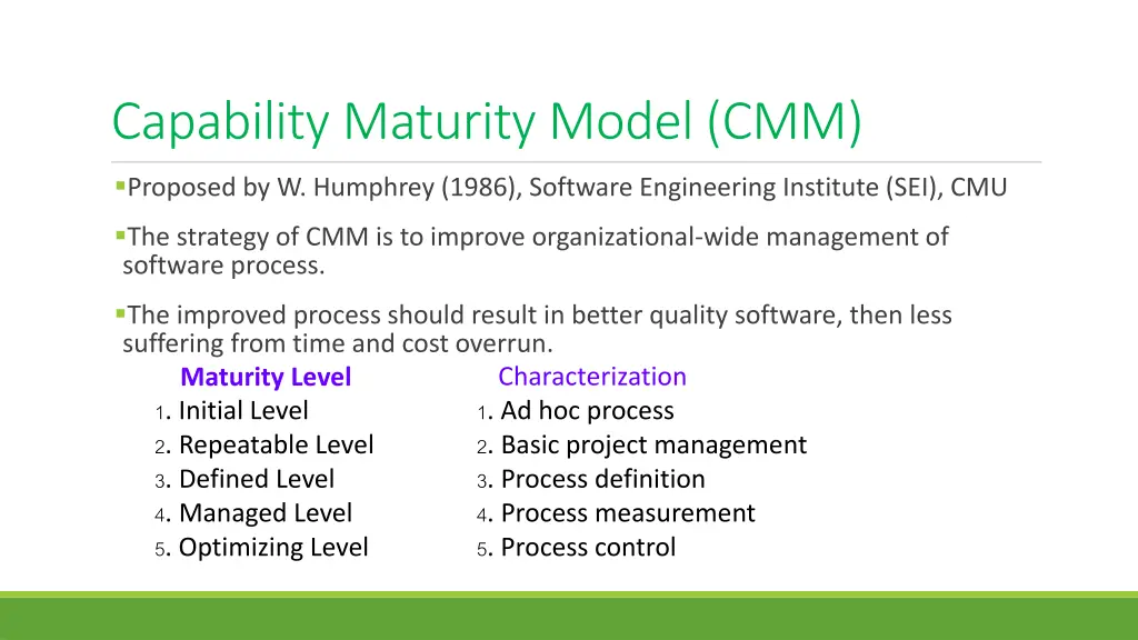 capability maturity model cmm