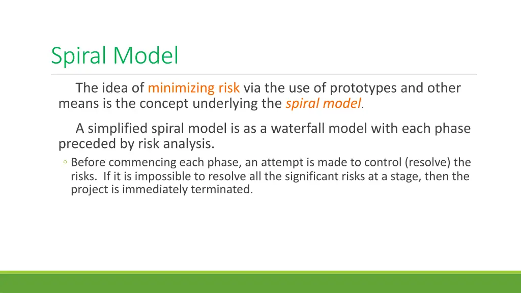 spiral model