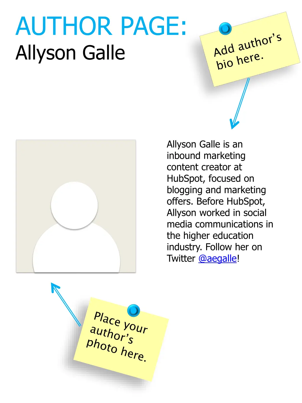 author page allyson galle