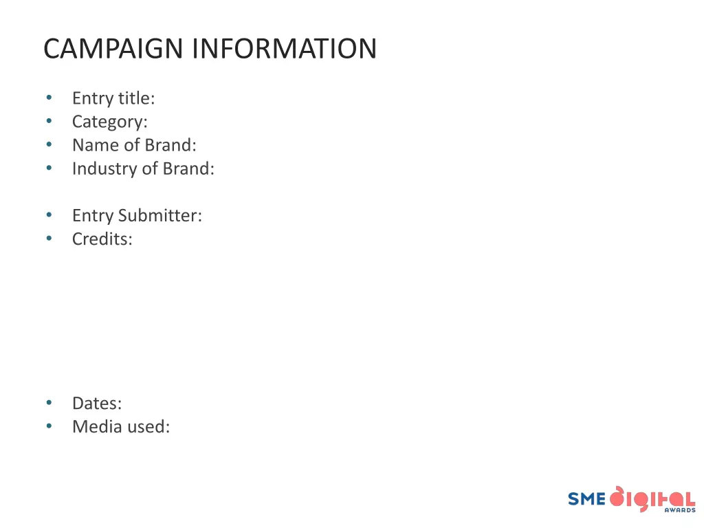 campaign information
