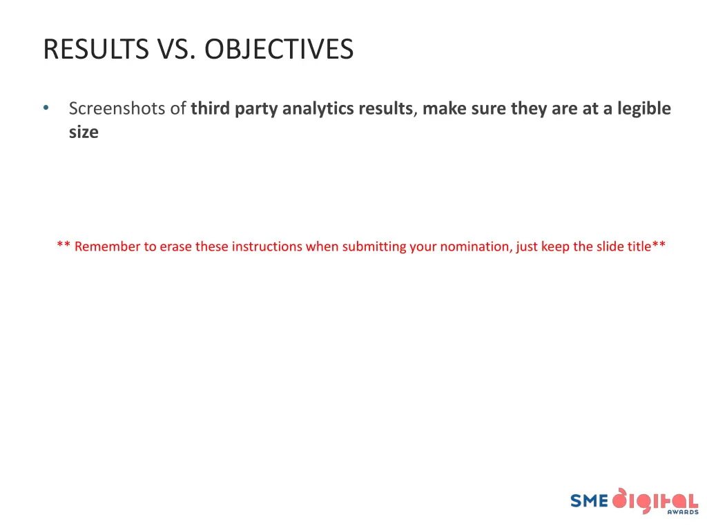 results vs objectives 3
