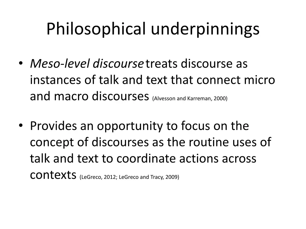 philosophical underpinnings 3
