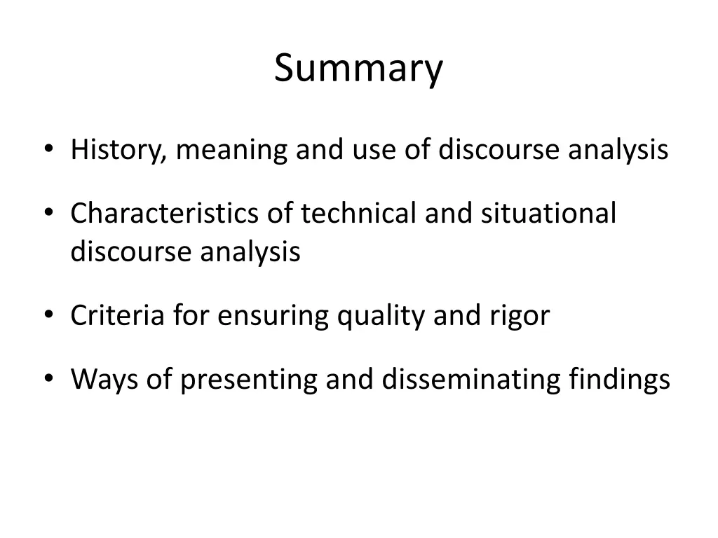 summary