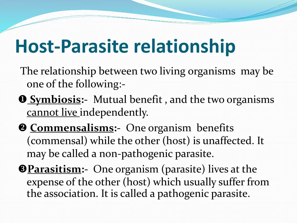 host parasite relationship