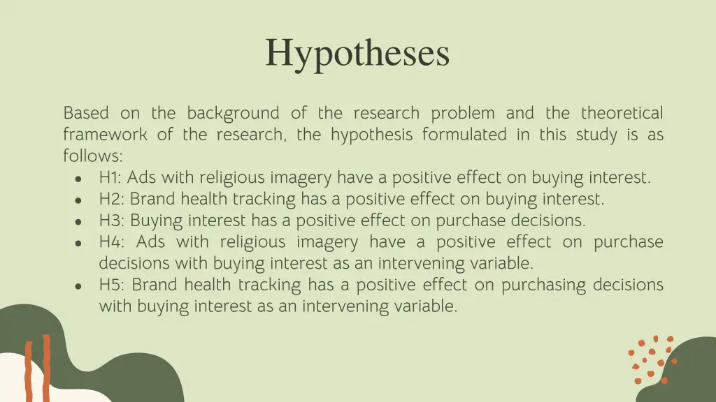 hypotheses
