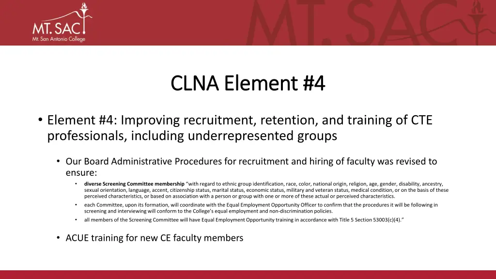 clna element 4 clna element 4