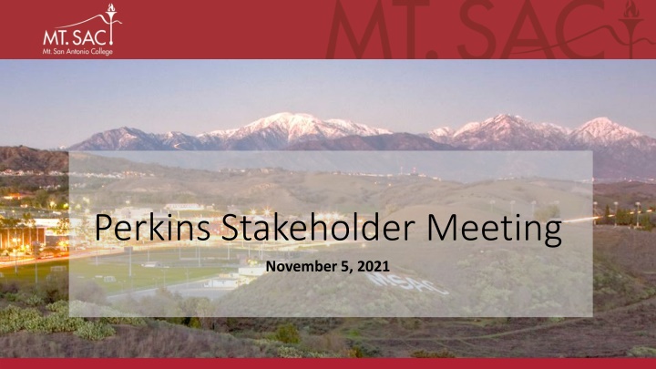perkins stakeholder meeting