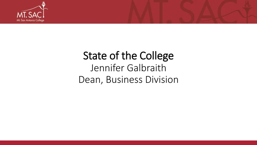 state of the college state of the college