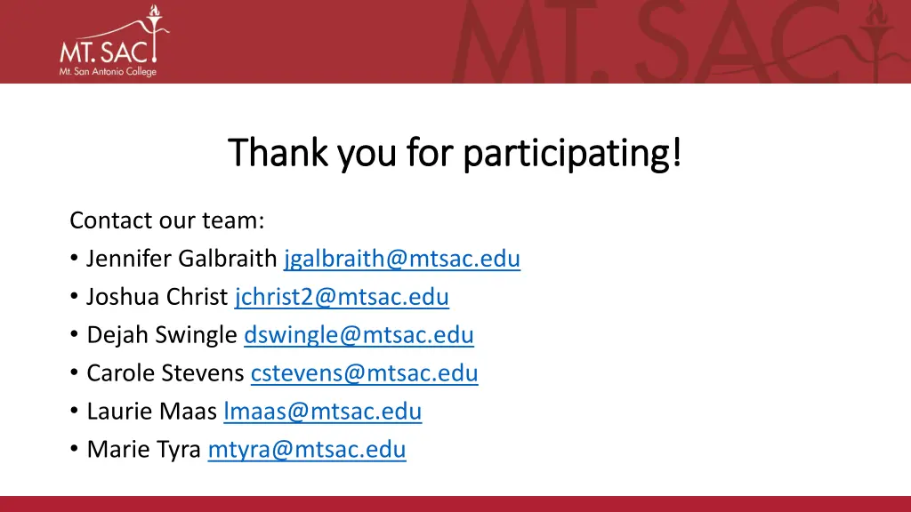 thank you for participating thank