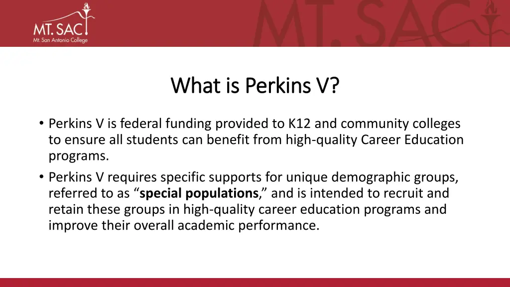 what is perkins v what is perkins v