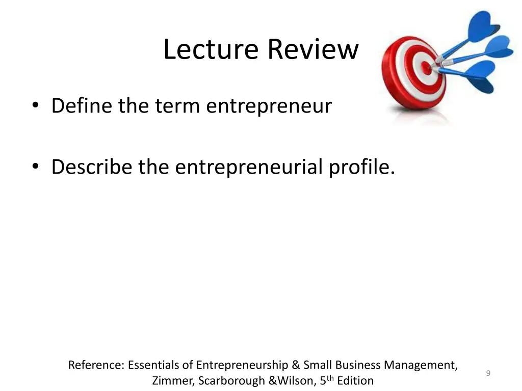 lecture review