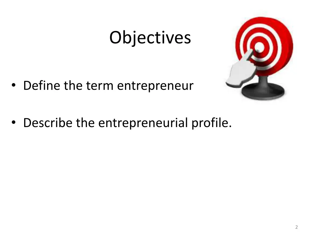 objectives