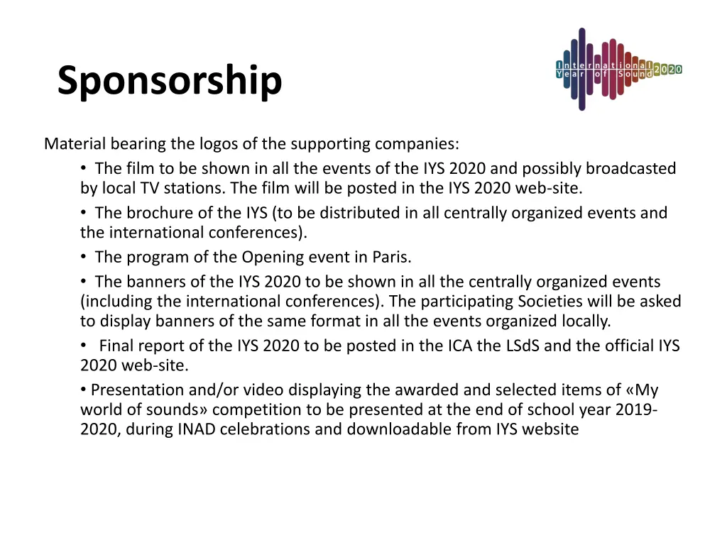 sponsorship