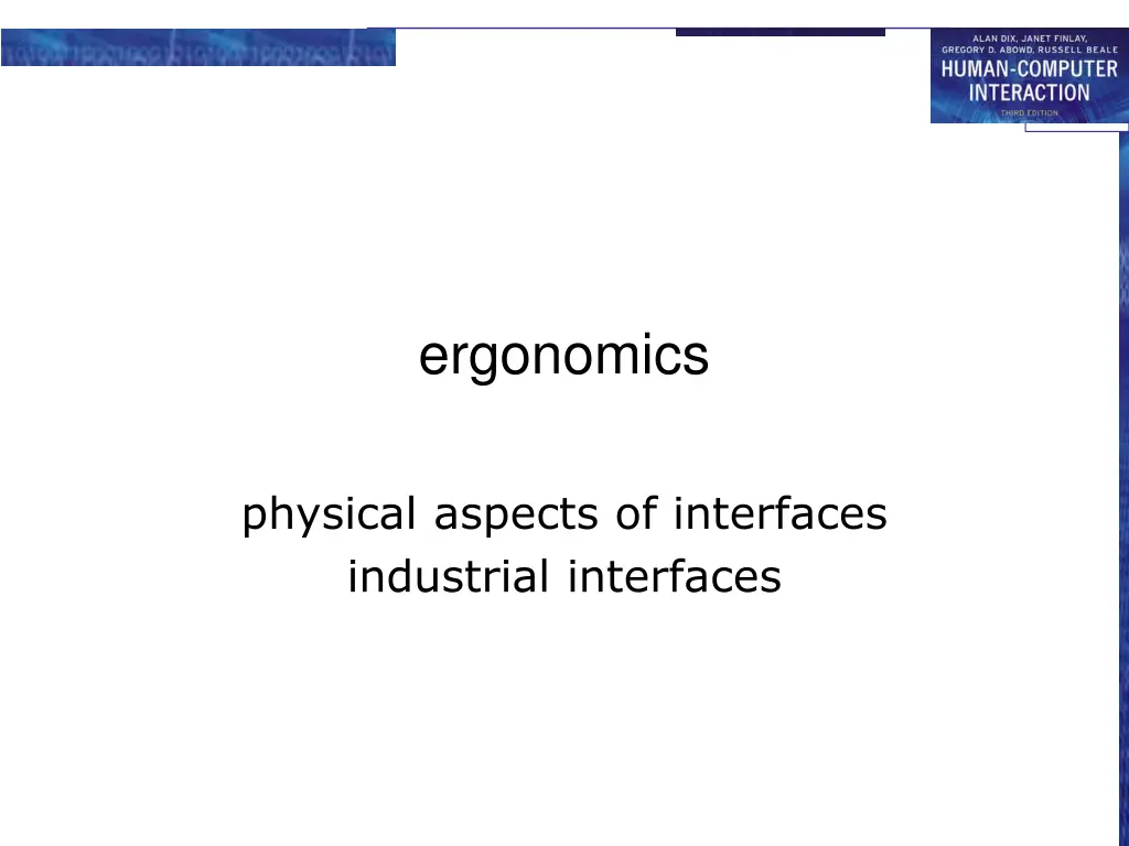 ergonomics
