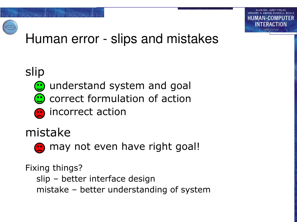 human error slips and mistakes