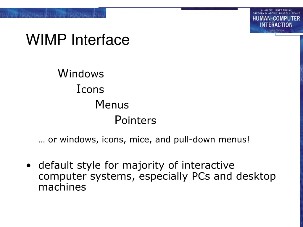 wimp interface