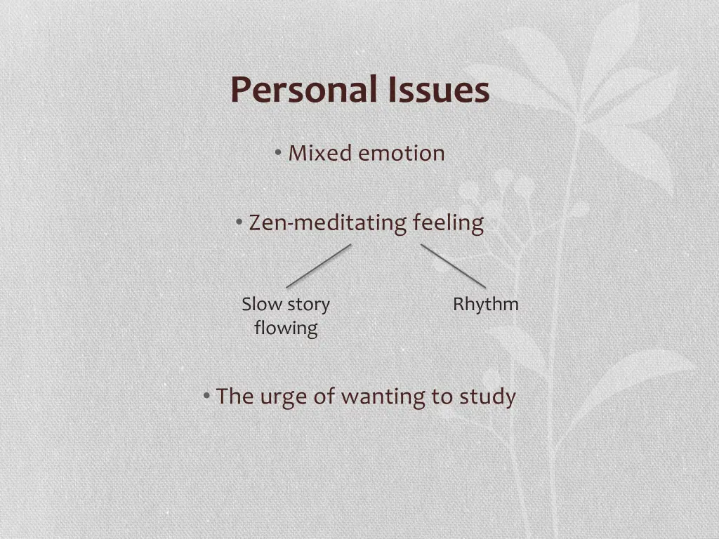 personal issues