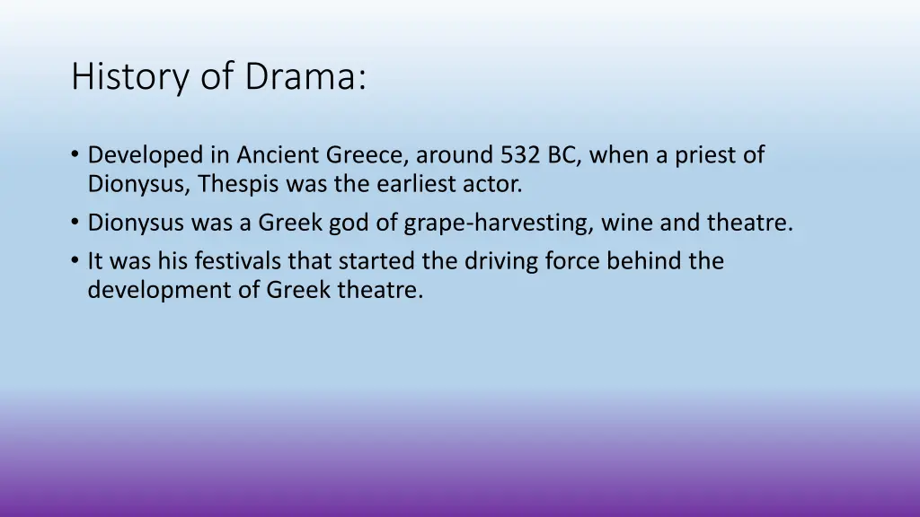 history of drama
