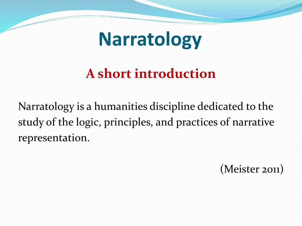 narratology