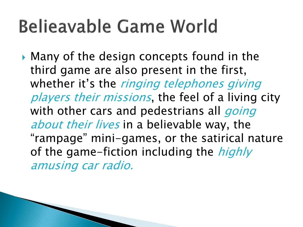 many of the design concepts found in the third