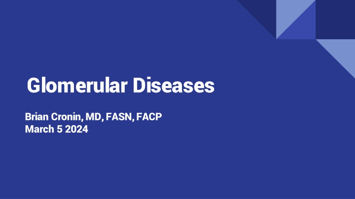 glomerular diseases