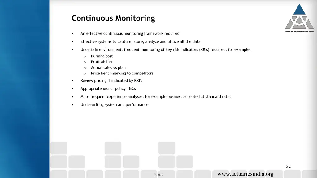 continuous monitoring