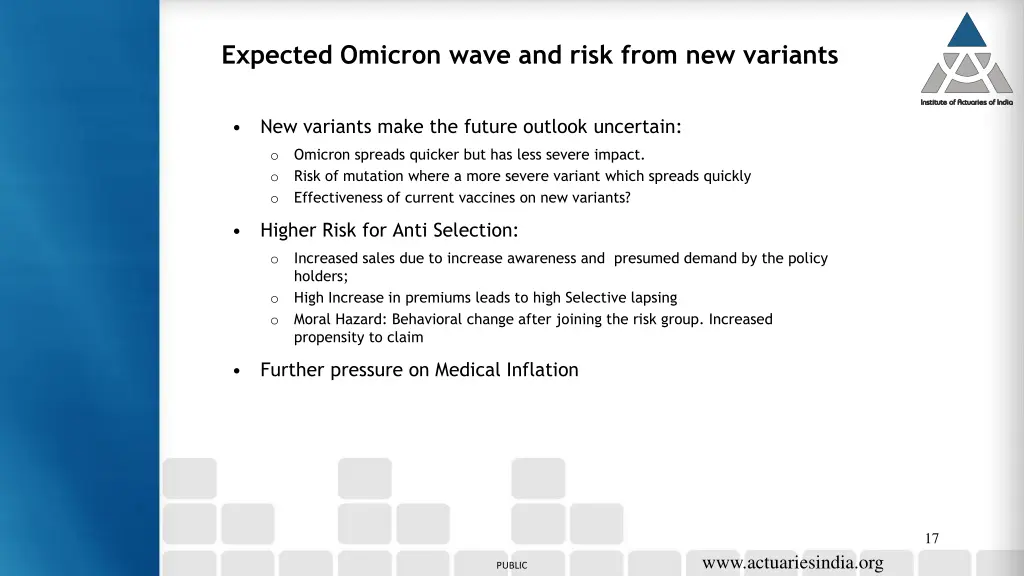 expected omicron wave and risk from new variants