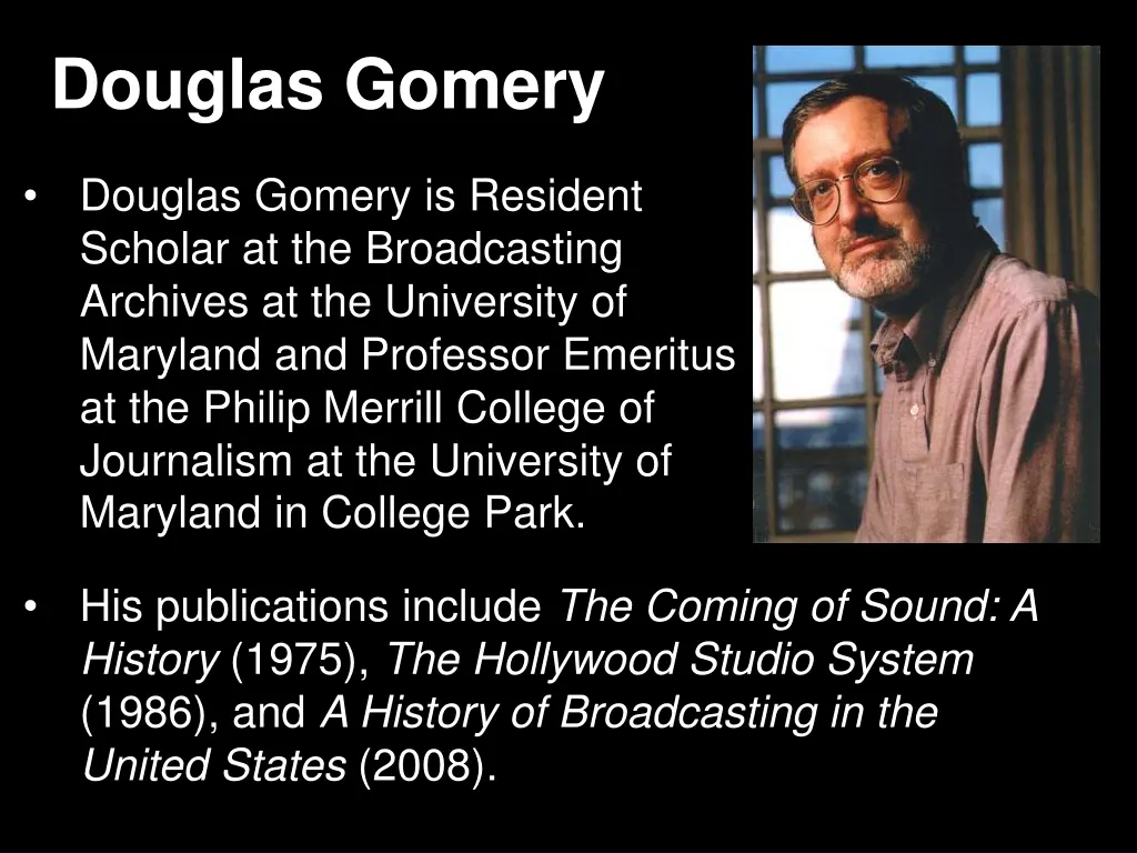 douglas gomery