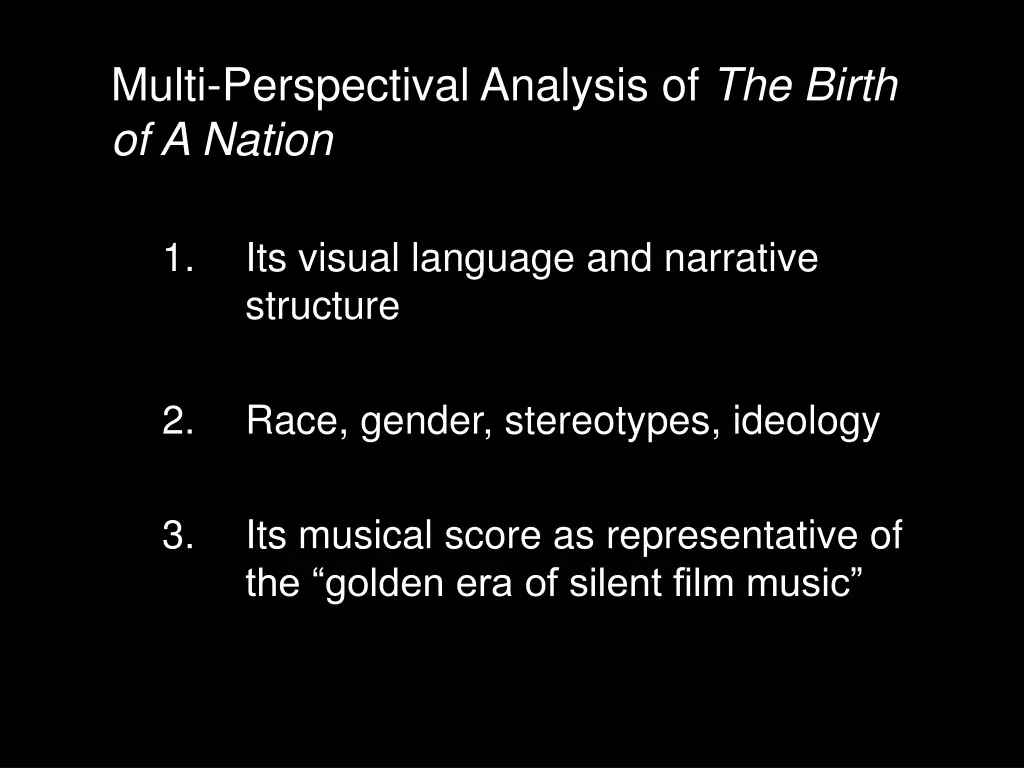 multi perspectival analysis of the birth