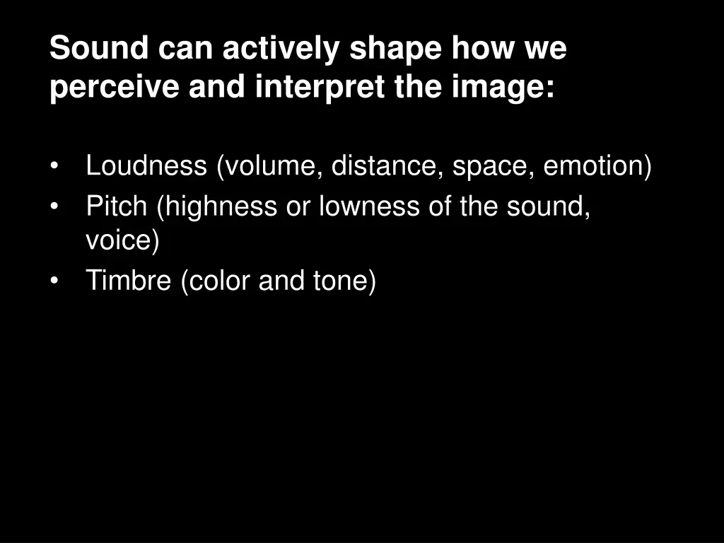 sound can actively shape how we perceive 3