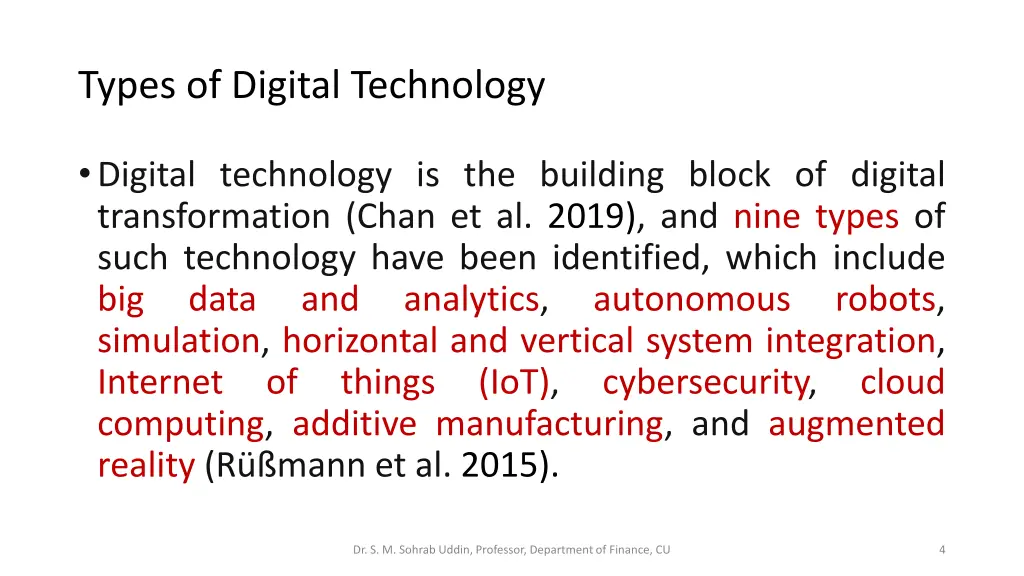 types of digital technology