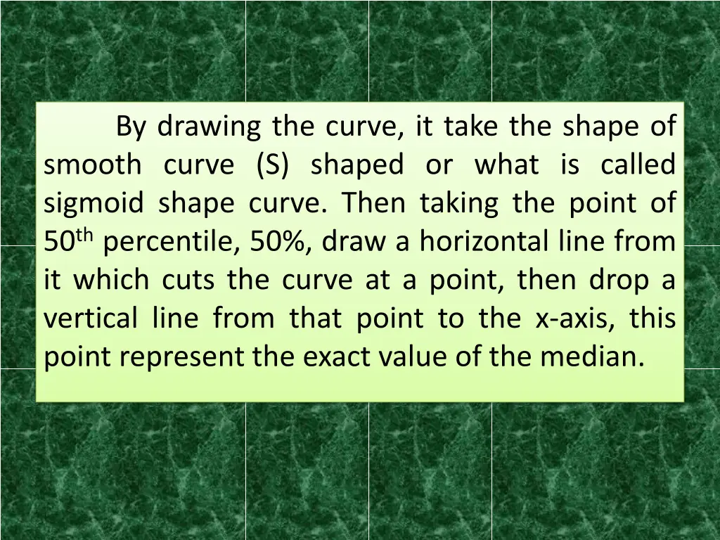by drawing the curve it take the shape of smooth