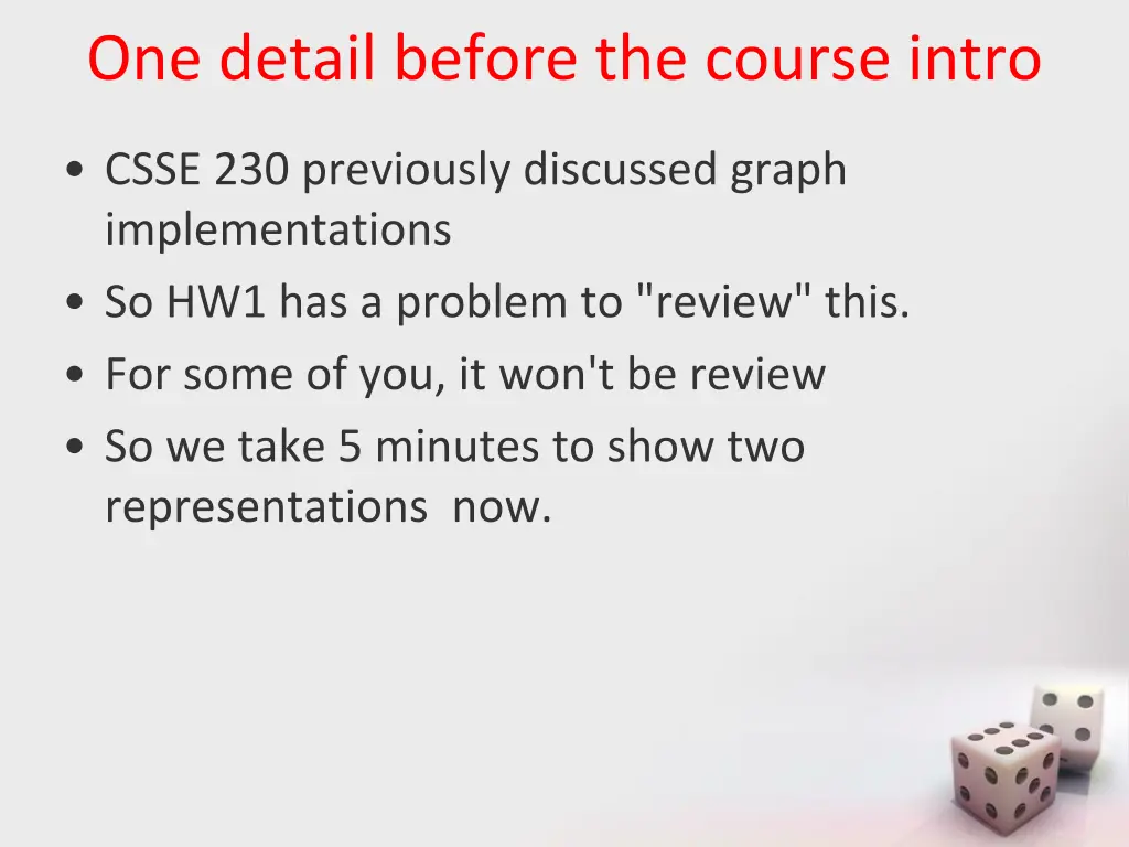 one detail before the course intro